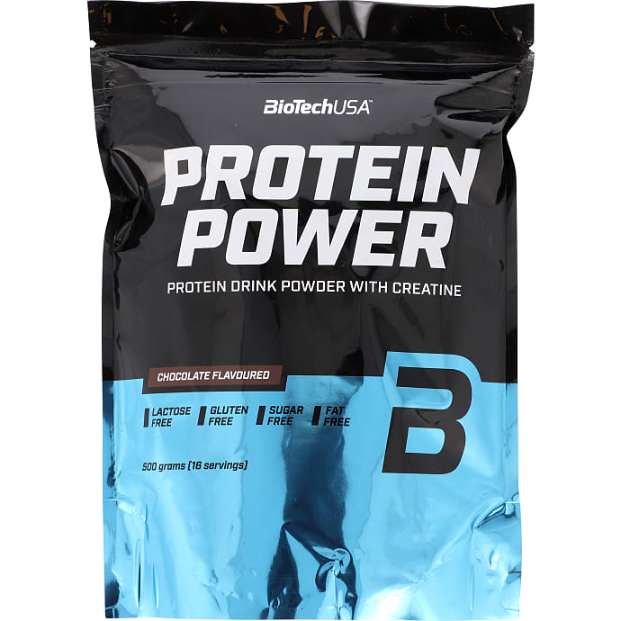 Proteinpulver m. kreatin og chokoladesmag