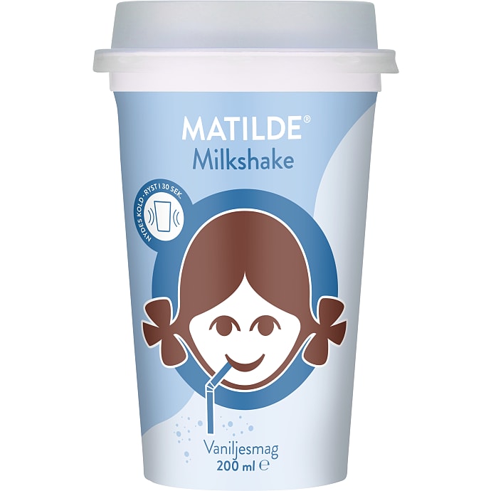 Milkshake m. vanilje 1,3% fedt