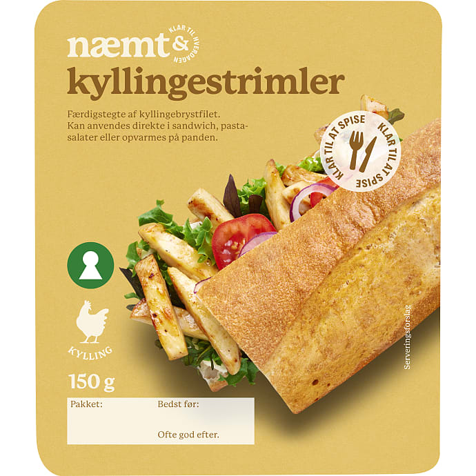 Næmt Stegte kyllingestykker