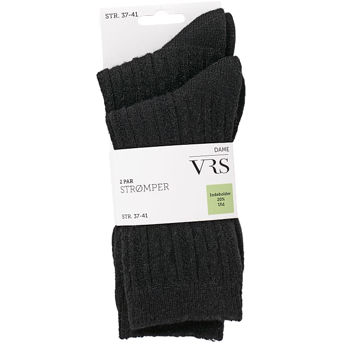 VRS Woman Dame Strømper 2-pak One Size Sort