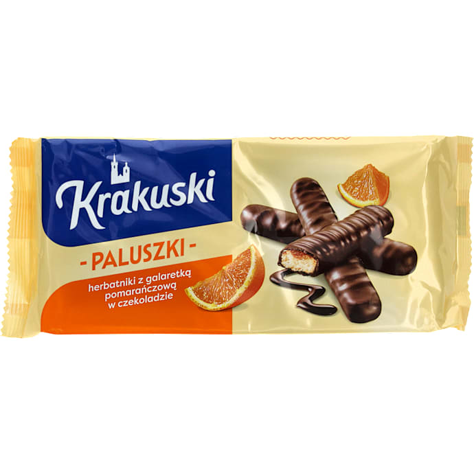 Småkager m. appelsin og chokoladeovertæk