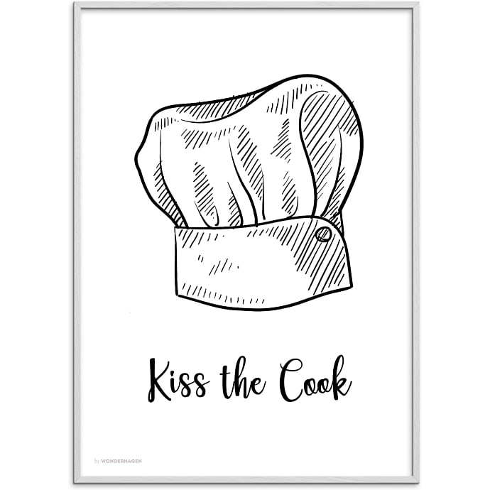 Citatplakat Kiss the cook 50x70