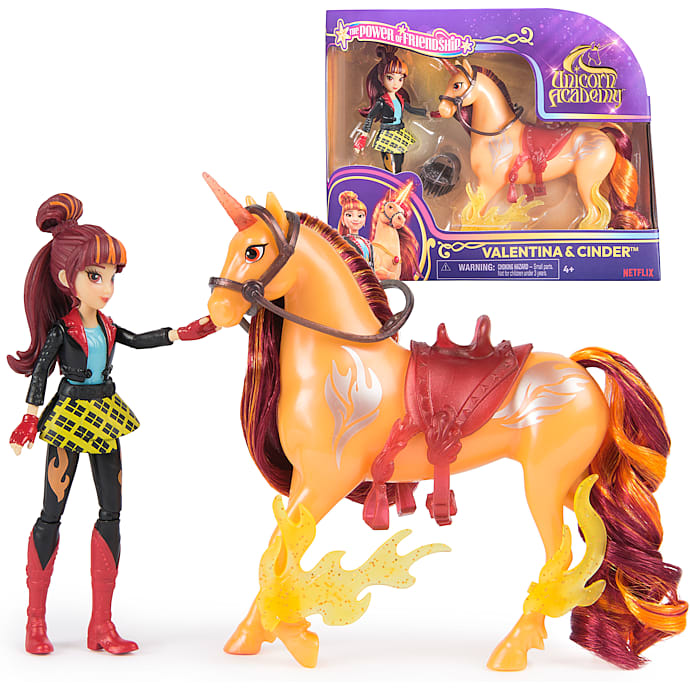 Unicorn Academy dukke og enhjørning - Valentina&Cinder