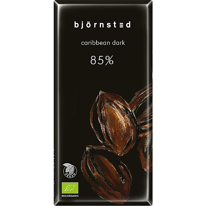 Mørk chokoladeplade 85% kakao øko