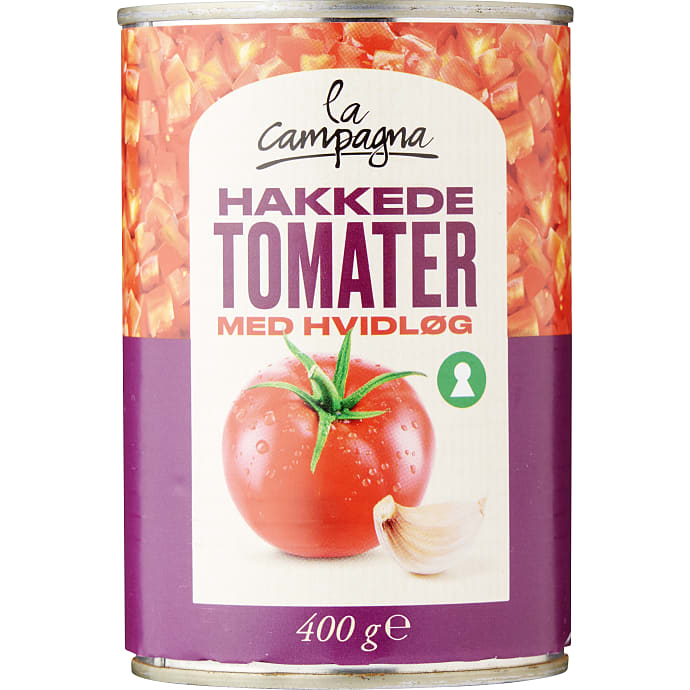 La Campagna Hakkede tomater m. hvidløg 400 g