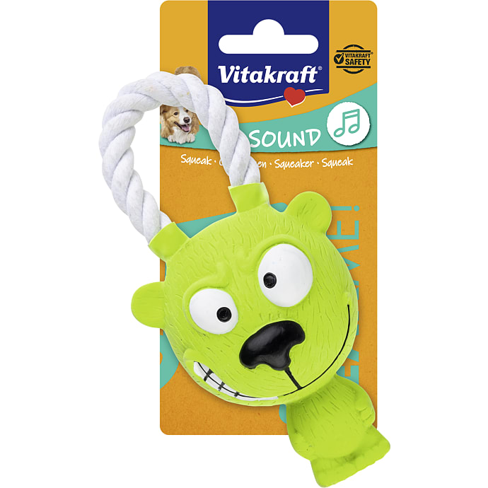 Vitakraft Hundelegetøj Latex Grumpy Dog Grøn