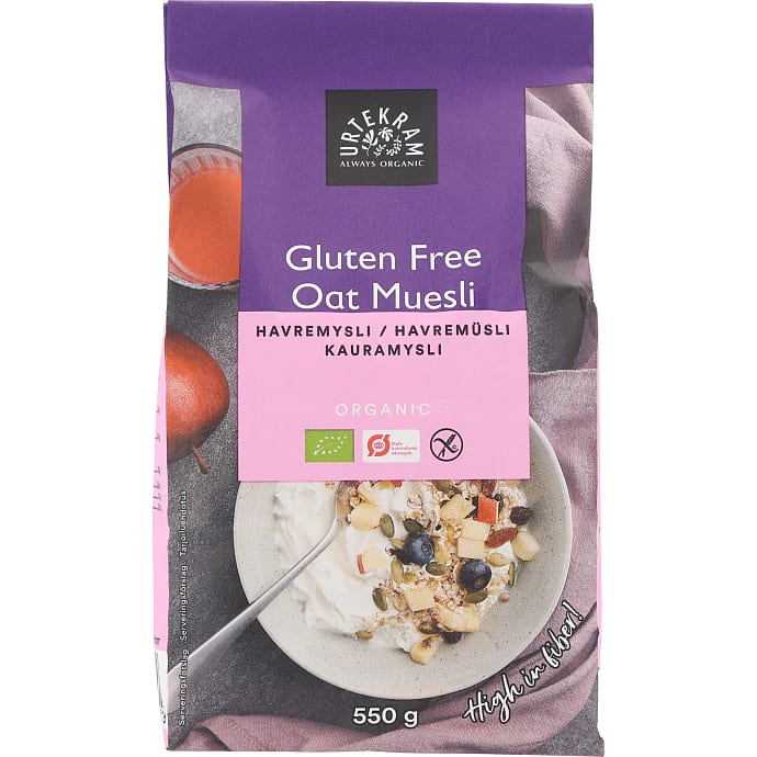 Urtekram Havremüsli Glutenfri Øko 550 g