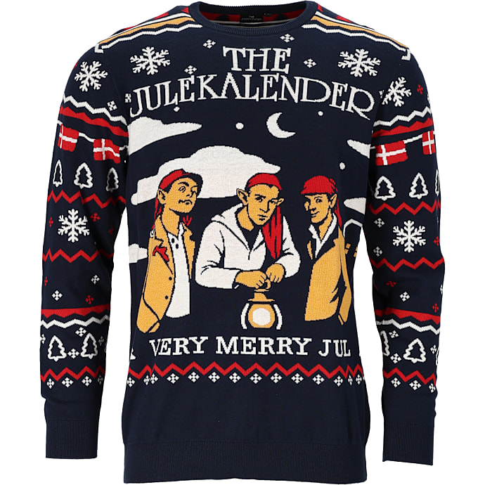 VRS herre julesweater str. M - mørkeblå