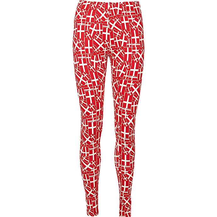 VRS Dame fodbold fan leggings str. S - printet 1 stk.