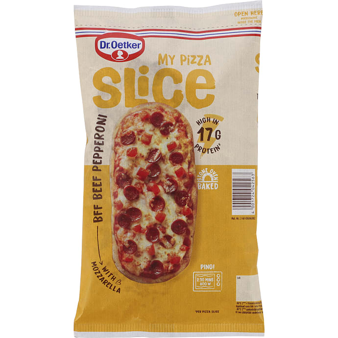 Pizza m. oksepepperoni og mozzarella mini