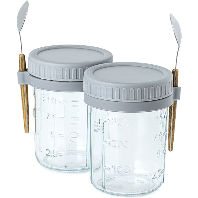 Yoghurtkop med ske - 2-pak