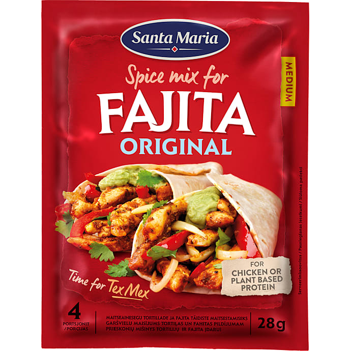 Fajita krydderiblanding medium