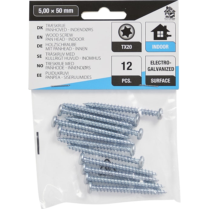 HomeFixer Panhovedet Skrue 5x50 mm