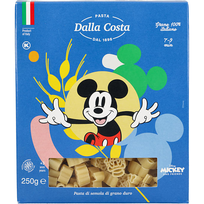 Dalla Costa Pasta tricolore med Mickey Mouse-motiv
