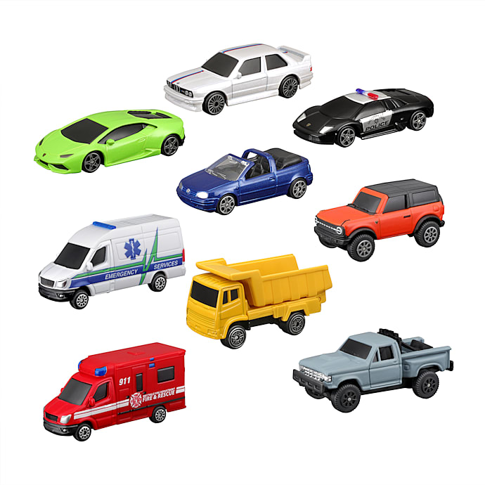 Car Mania Biler 9-pak
