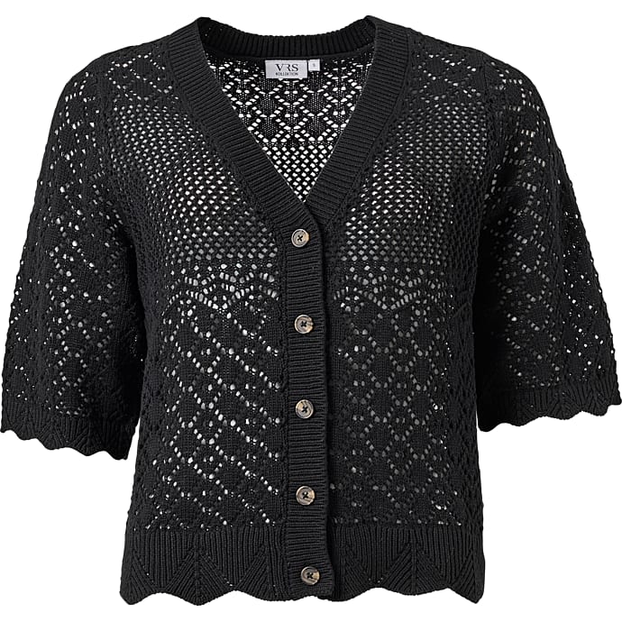 VRS Dame Strikket Cardigan Sort