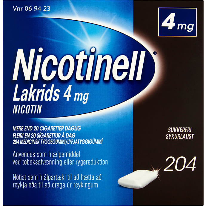 Nikotintyggegummi Licorice sukkerfri