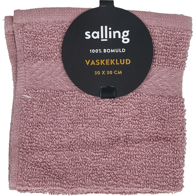 Salling håndklæde 30x30 cm - rosa