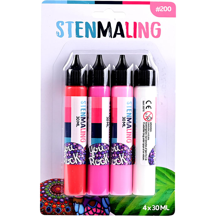 Stenmaling 4-pak