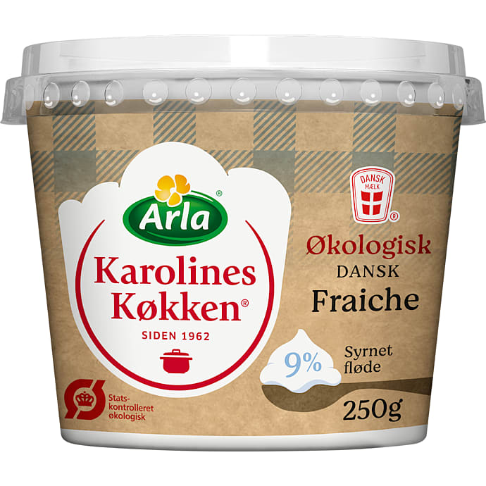 Arla Karolines Køkken Crème fraîche 9% økologisk