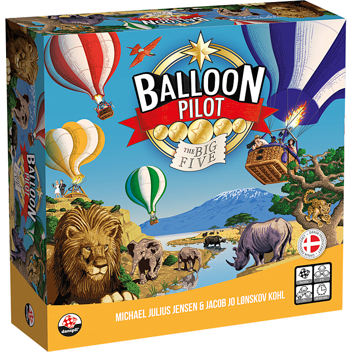 Danspil Balloon Pilot familiespil – produktbillede