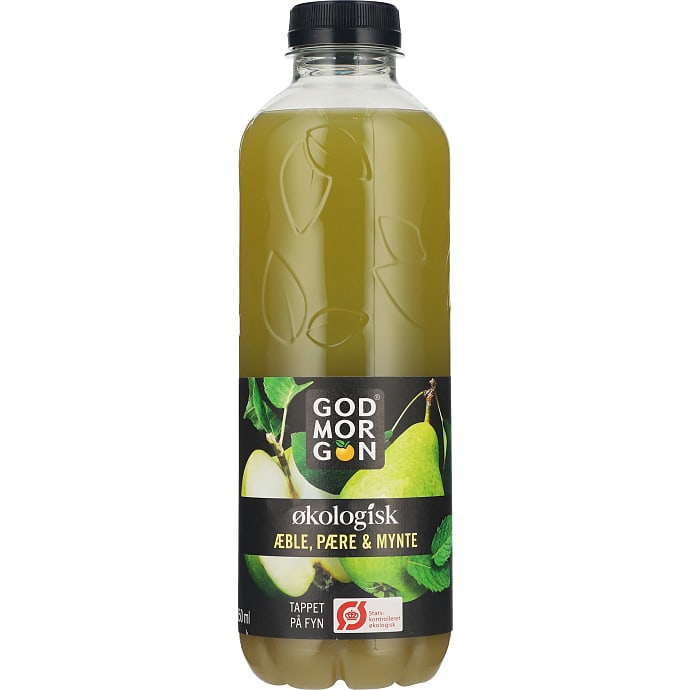 God Morgen Juice æble, pære og mynte øko 850 ml