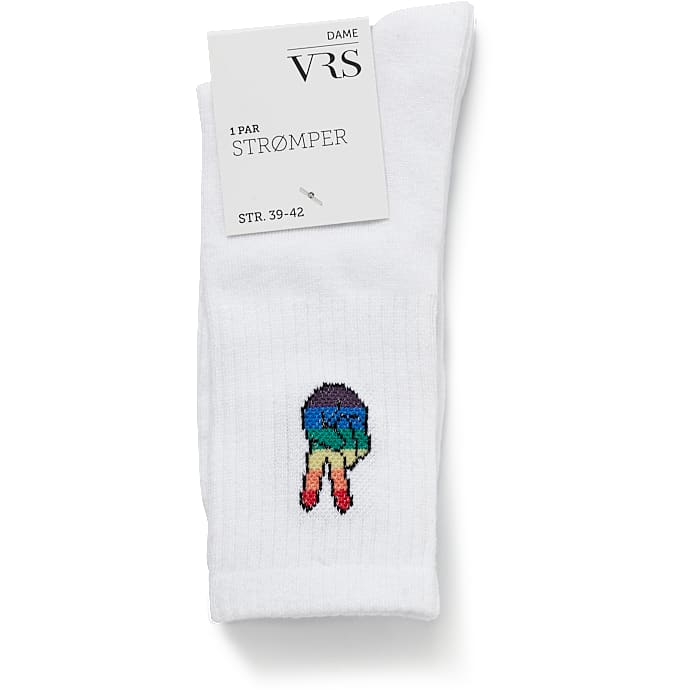 VRS dame tennisstrømper str. 39/42 - hvid