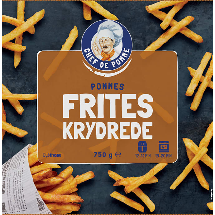 Chef de pomme, Pommes frites krydret