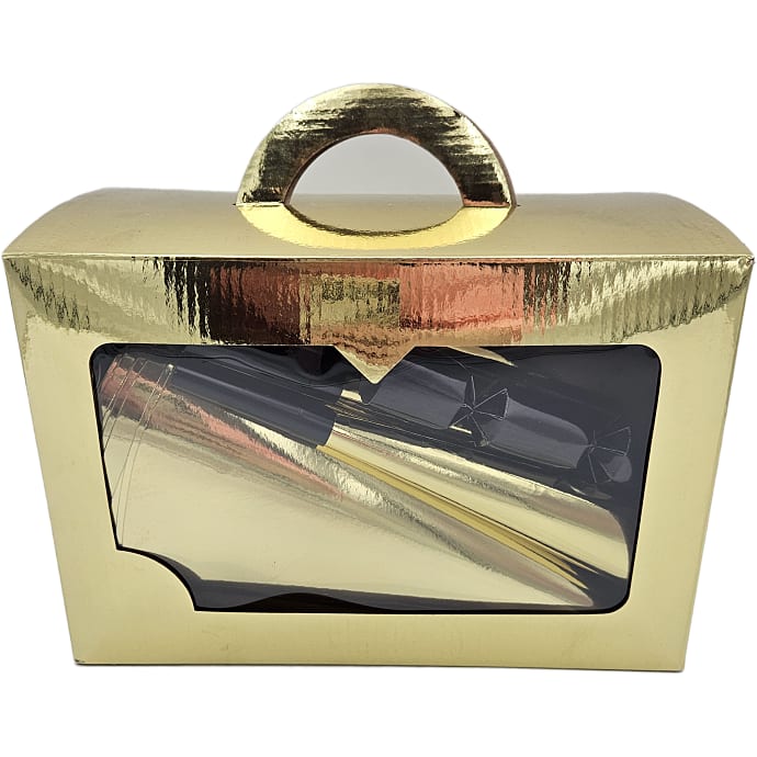 Nytårs partyboks til 8 personer - guld og sort