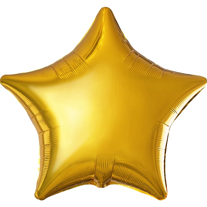 Salling Folieballon Stjerne Ø 45 cm Guldfarvet