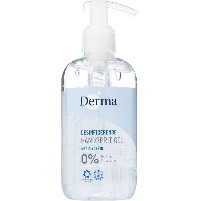 Håndsprit gel m. glycerin 70% parfumefri