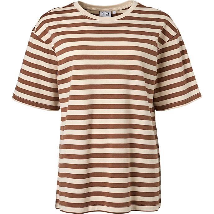 VRS Dame Oversize T-shirt Str. L Brun