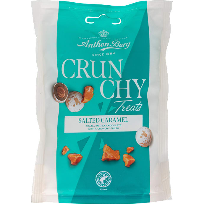 Crunchy Treats Salted Caramel chokoladedragré – produktbillede