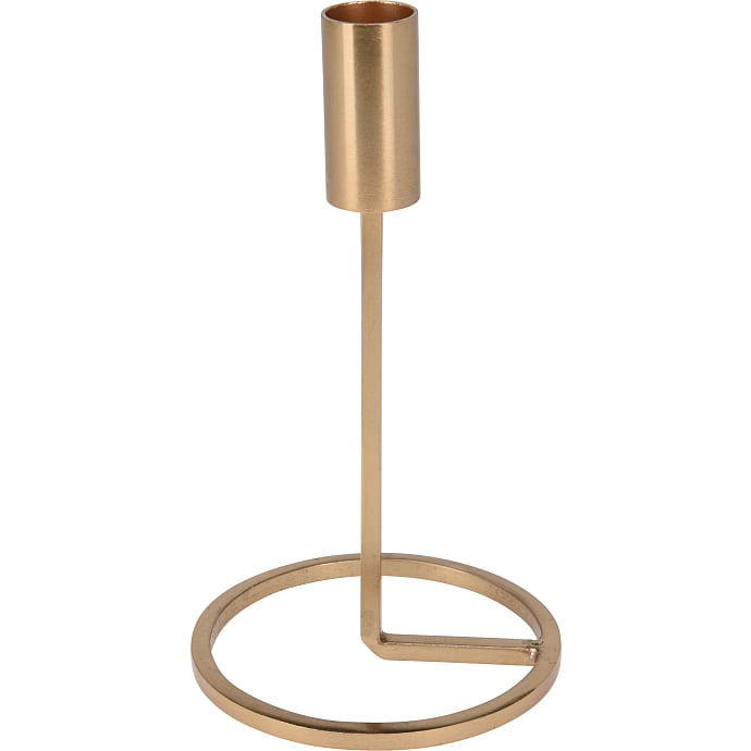 Lysestage metal guldfarvet