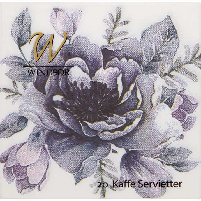Windsor mønstrede servietter 25x25 cm 20-pak