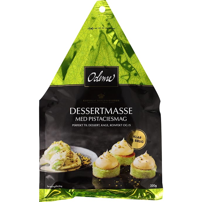 Dessertmasse m. pistaciesmag