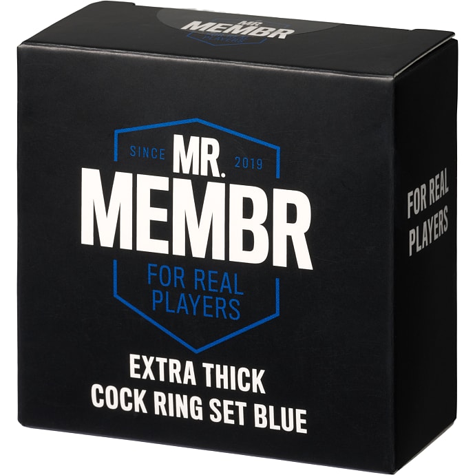 MR.MEMBR ekstra tyk blå penisring sæt