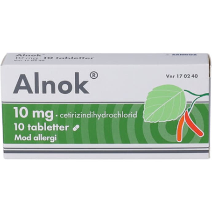 Alnok Allergikapsler 10 mg