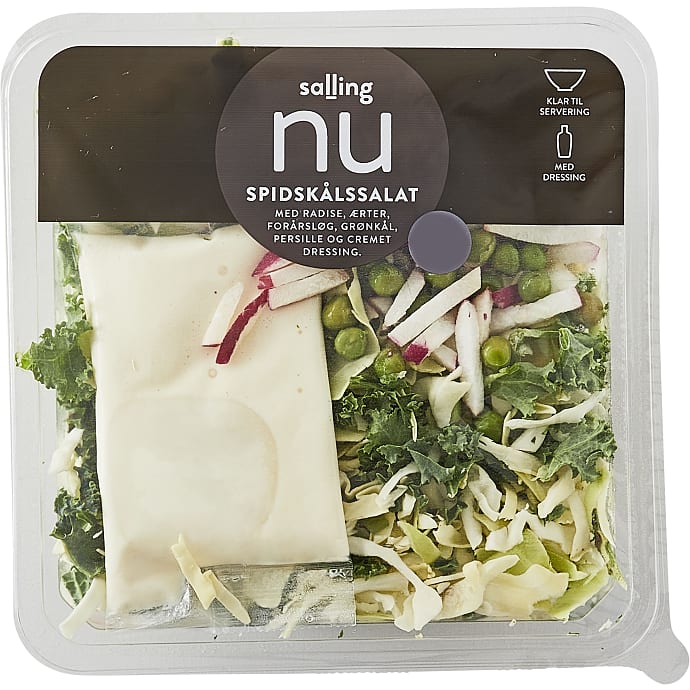 Spidskålssalat m. cremet dressing