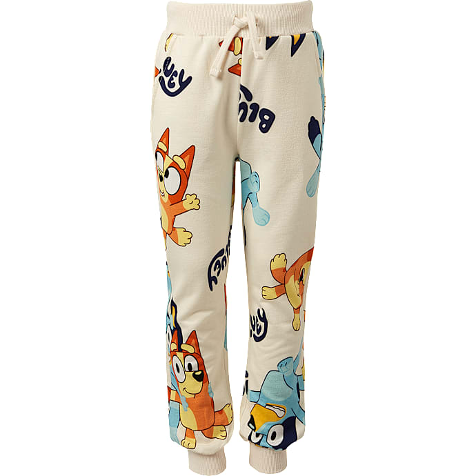 Bluey sweatbukser str. 98/104 - beige 1 stk.