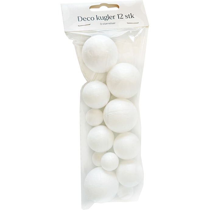 DIY dekorationskugler - 12 stk.