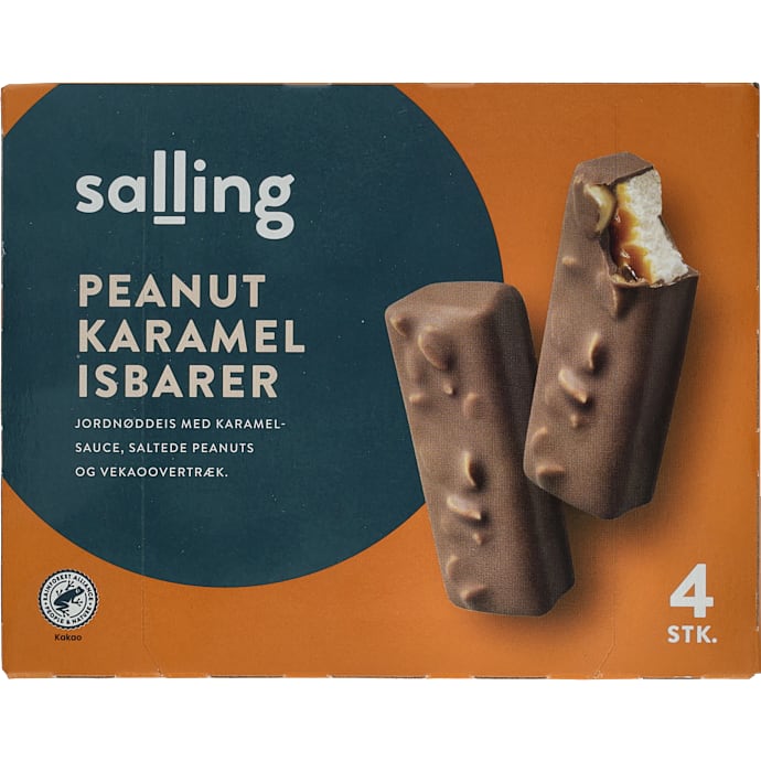 Salling Mælkeisbar Peanuts og Karamelsauce