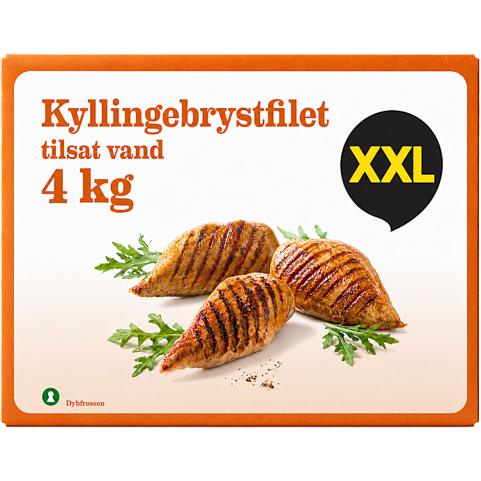Kyllingebrystfilet tilsat vand