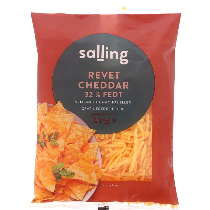 Revet cheddar 32% fedt