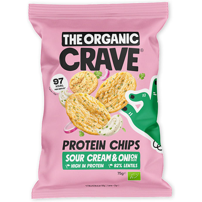 Proteinchips m. sour cream & onion øko