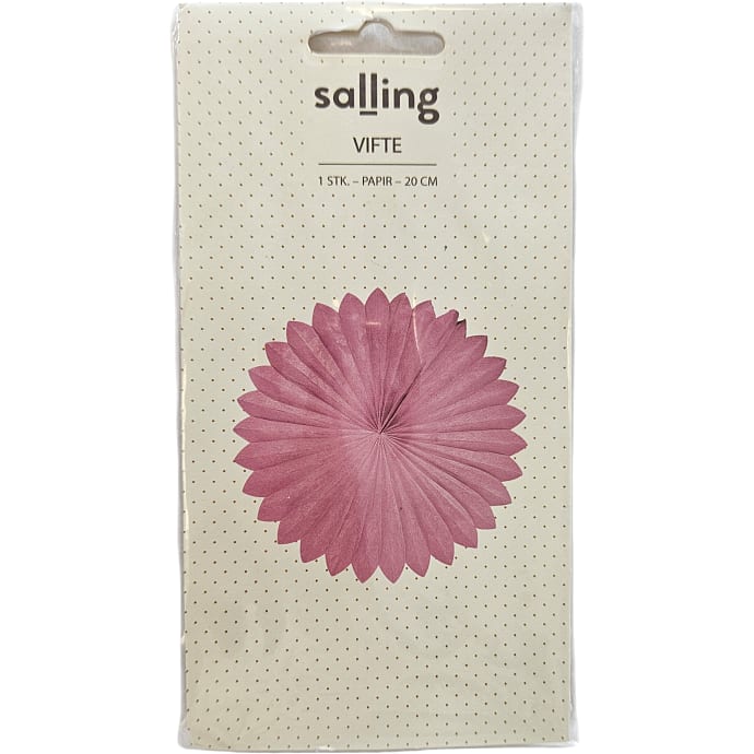 Salling vifte Ø 20 cm pink