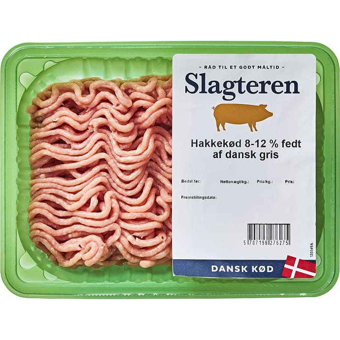 Slagteren Hakket Grisekød 8-12%