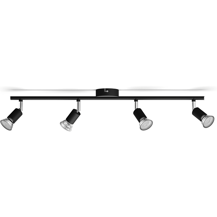 Philips by Signify Limbali 4 Spotskinne Sort