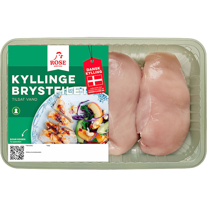 Kyllingebrystfilet med 9% vand