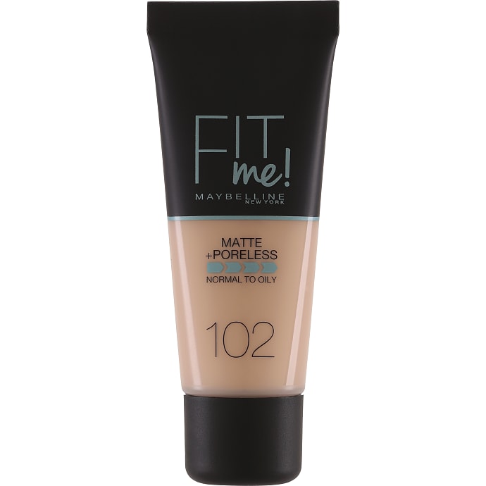 Matte + Poreless foundation 102 Fair Ivory normalt til olieret hud